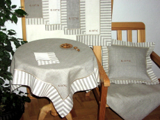 polish linen tablecloths grey round